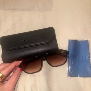 Black Leather Sunglasses Case